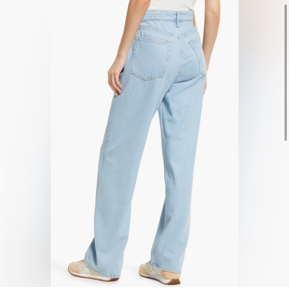 RAG AND BONE Logan feather weight low rise wide leg jeans size 30 - Picture 2 of 6